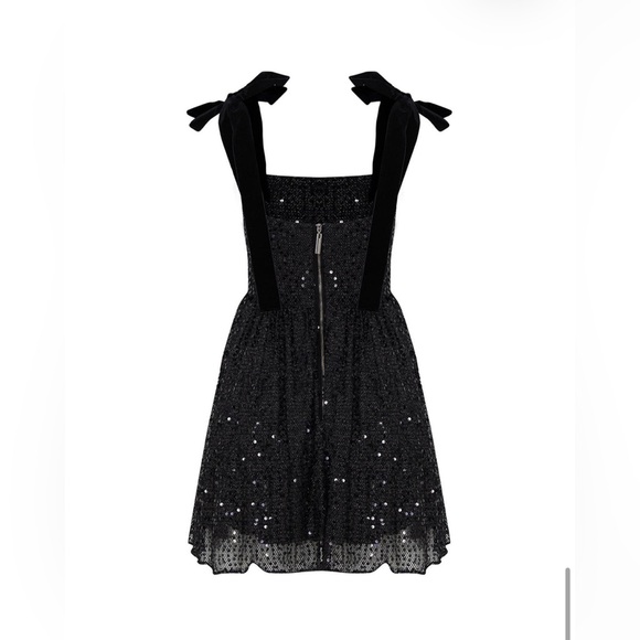 ⭐️⭐️ Nocturne Sequined Flowy Mini Dress NWT XS - Picture 7 of 12